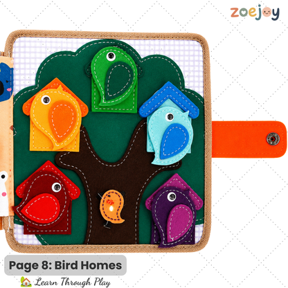ZoeJoy™ Giraffe Quiet Book – Montessori Busy Book