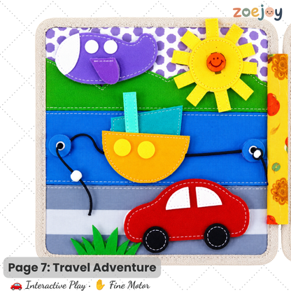 ZoeJoy™ Plum Blossom Elk Felt Book – Montessori Busy Book