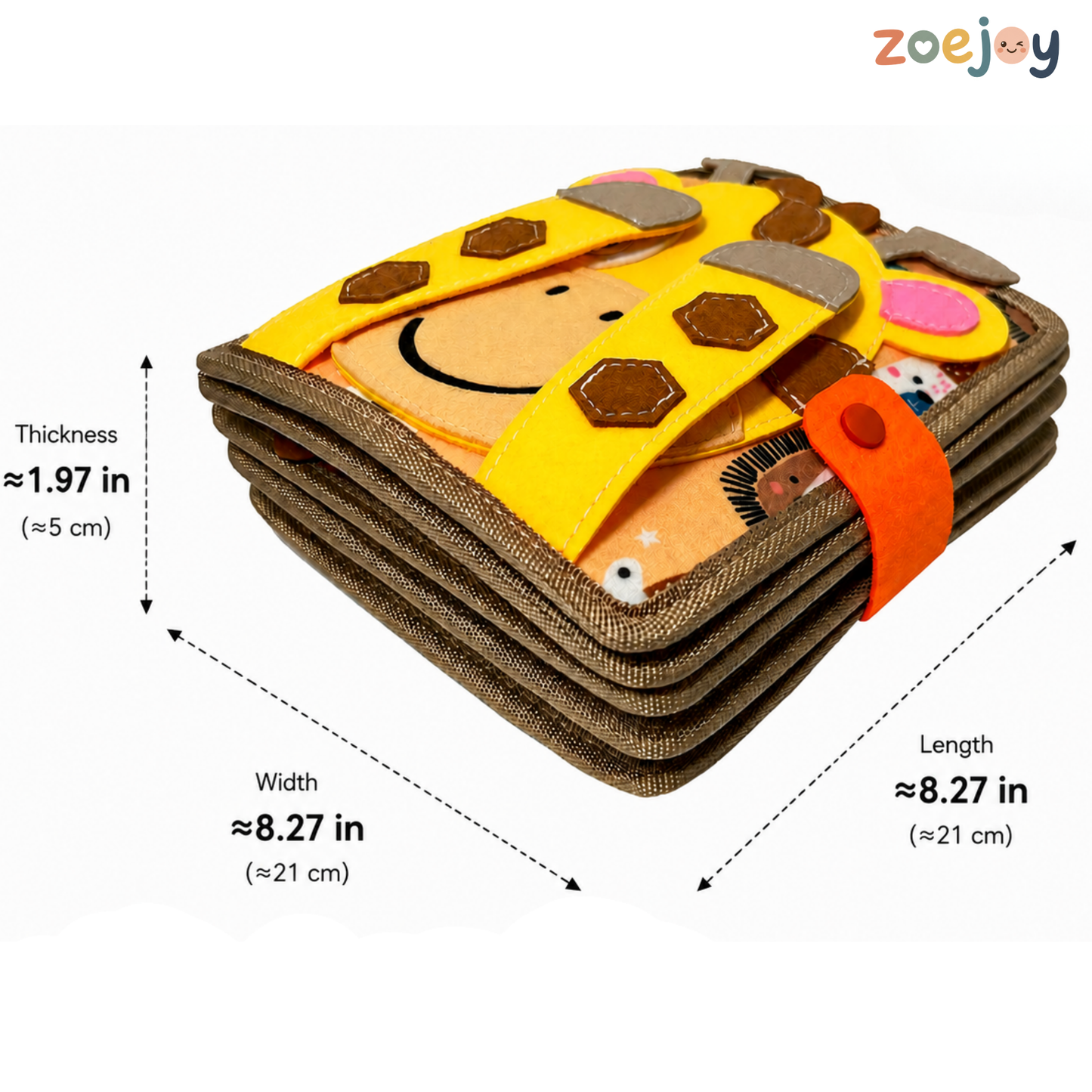ZoeJoy™ Giraffe Quiet Book – Montessori Busy Book