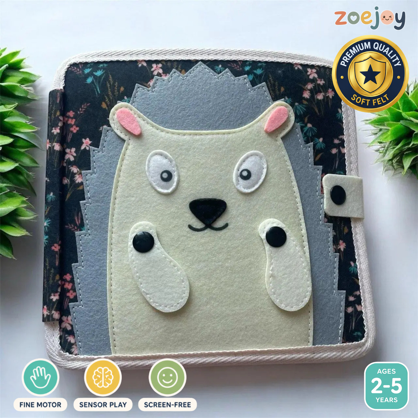 ZoeJoy™ Quiet Book – Screen-Free Play for Busy Toddlers