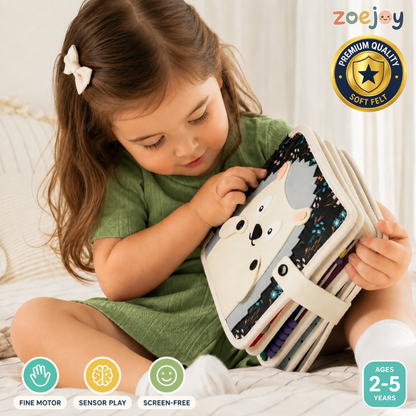 ZoeJoy™ Quiet Book – Screen-Free Play for Busy Toddlers