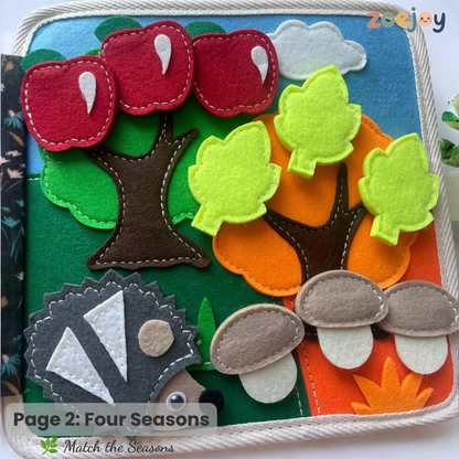 ZoeJoy™ Quiet Book – Screen-Free Play for Busy Toddlers