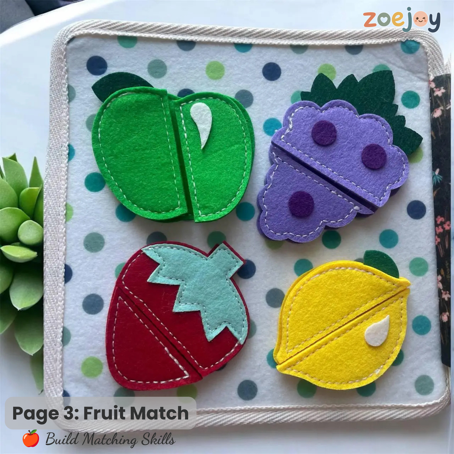 ZoeJoy™ Quiet Book – Screen-Free Play for Busy Toddlers