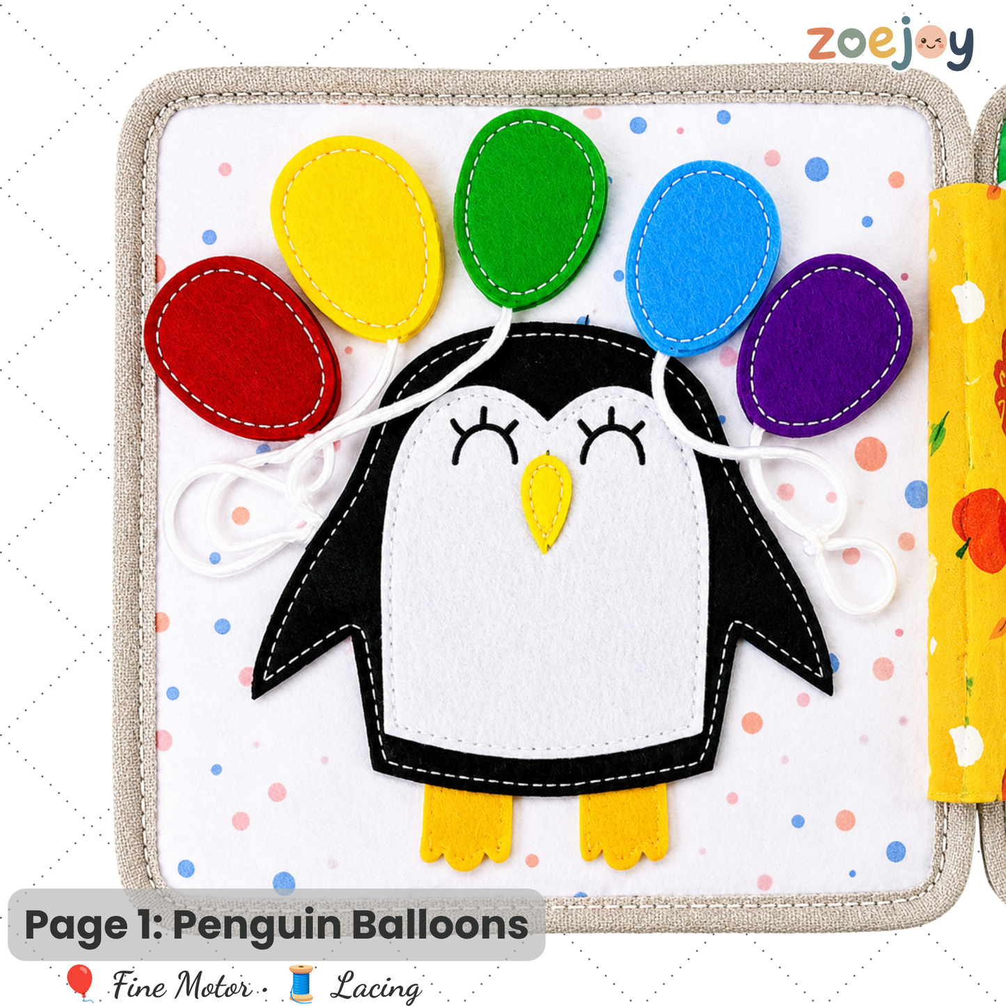 ZoeJoy™ Plum Blossom Elk Felt Book – Montessori Busy Book