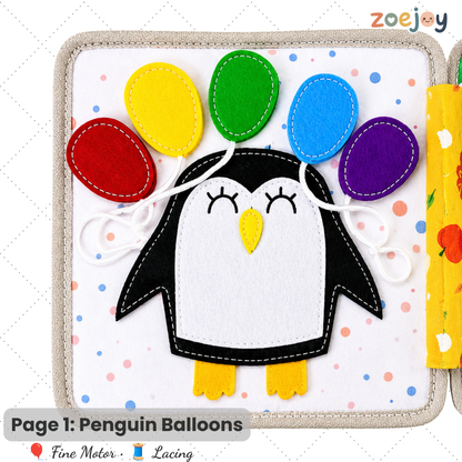 ZoeJoy™ Plum Blossom Elk Felt Book – Montessori Busy Book