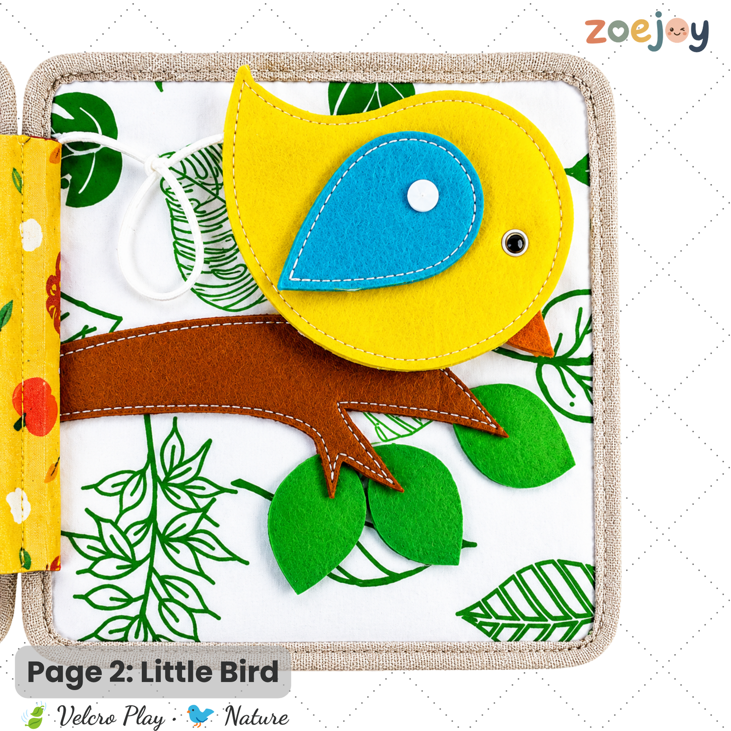 ZoeJoy™ Plum Blossom Elk Felt Book – Montessori Busy Book