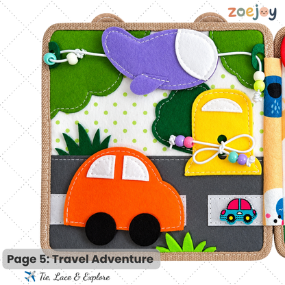 ZoeJoy™ Giraffe Quiet Book – Montessori Busy Book