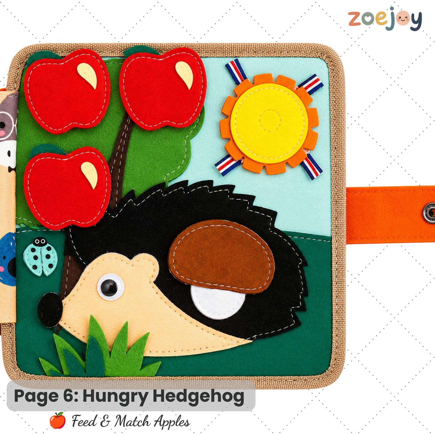 ZoeJoy™ Giraffe Quiet Book – Montessori Busy Book