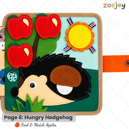 ZoeJoy™ Giraffe Quiet Book – Montessori Busy Book