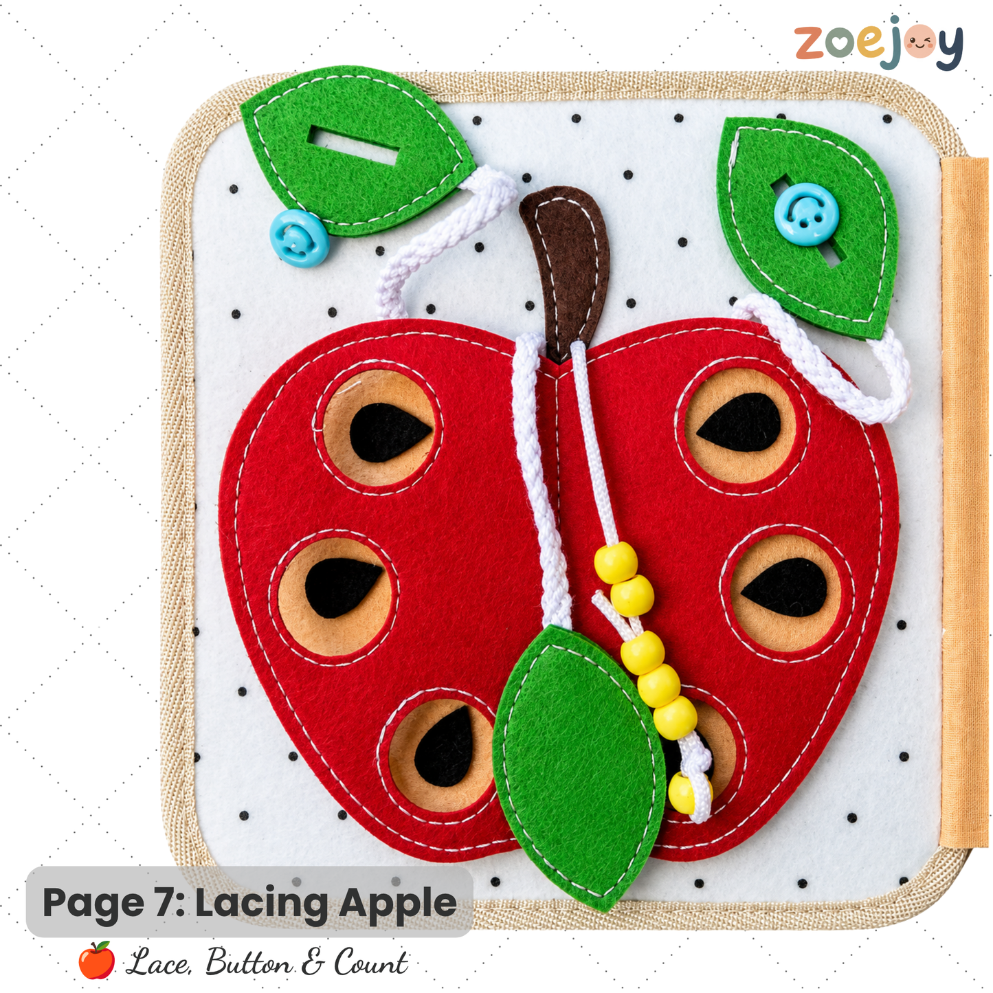 ZoeJoy™ Giraffe Quiet Book – Montessori Busy Book