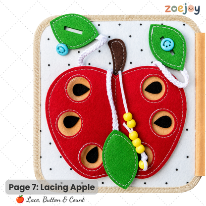 ZoeJoy™ Giraffe Quiet Book – Montessori Busy Book