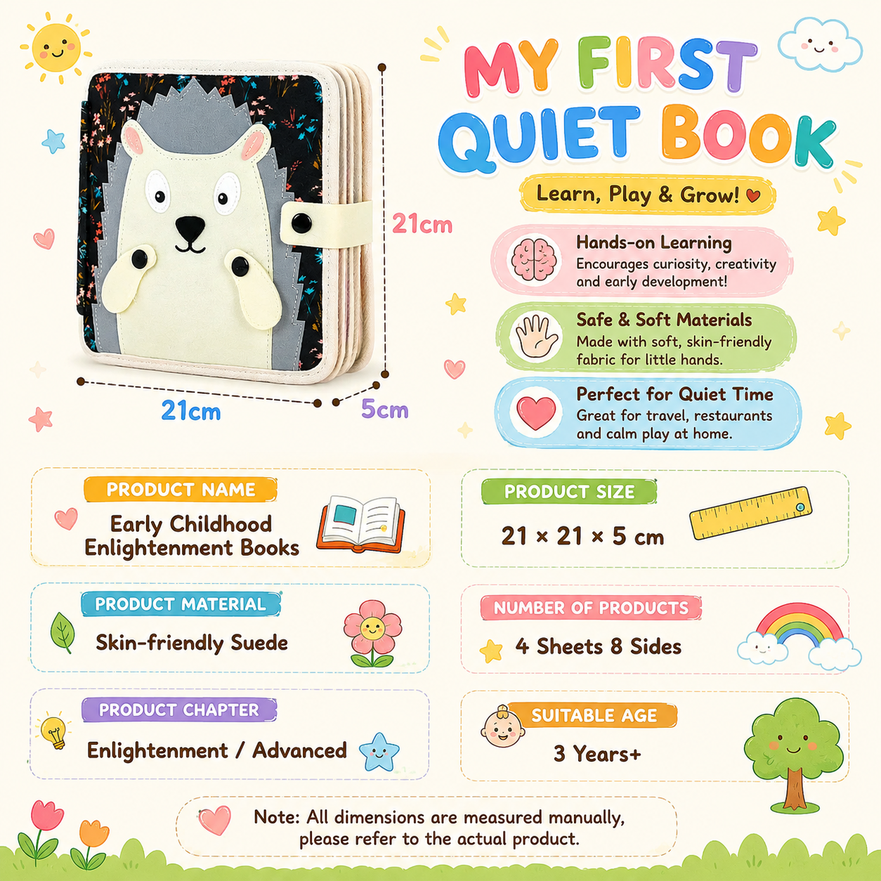 ZoeJoy™ Quiet Book – Screen-Free Play for Busy Toddlers