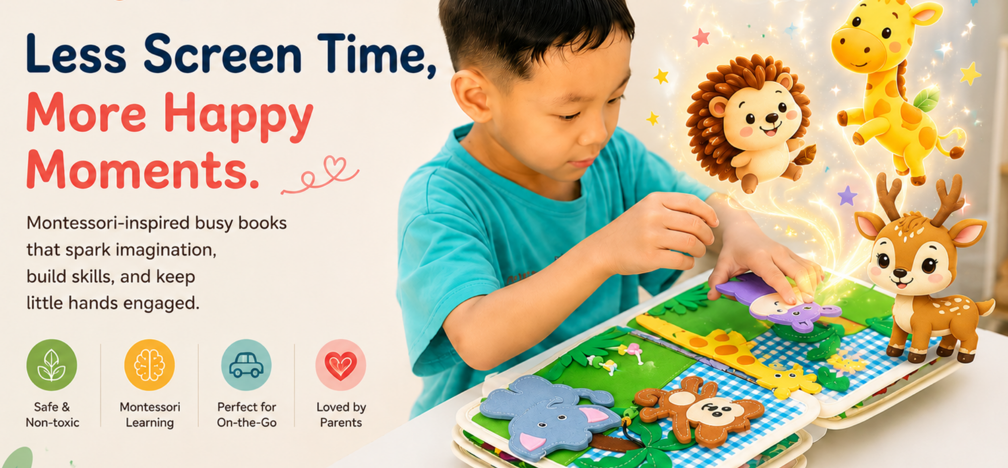 ZoeJoy Montessori Busy Book
